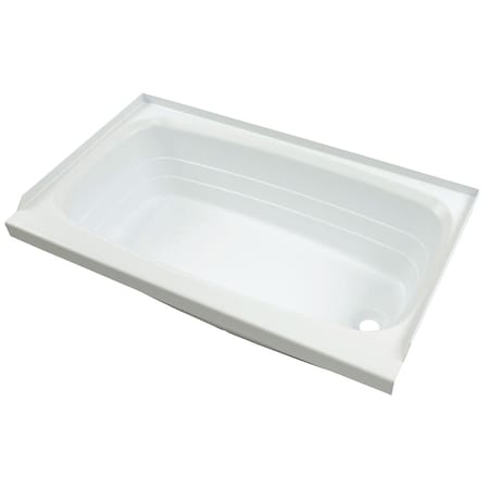 Lippert 24IN X 46IN BATHTUB; RIGHT DRAIN - WHITE 209683